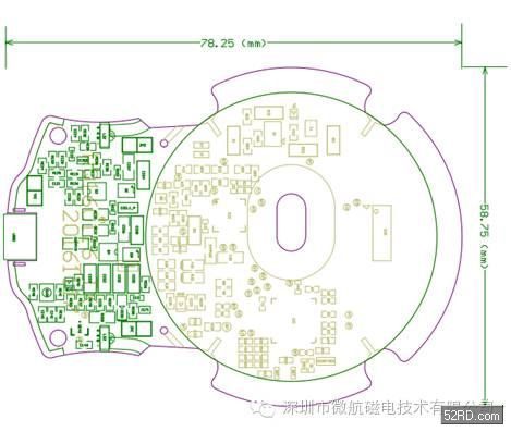 無人機充電PCB板圖