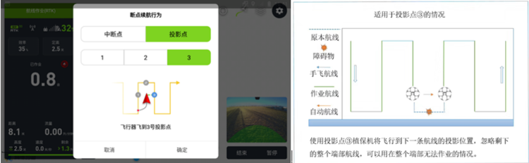 植保無(wú)人機(jī)投影點(diǎn)
