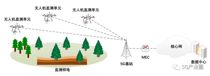 5G無(wú)人機(jī)野外科學(xué)觀測(cè)系統(tǒng)示意圖