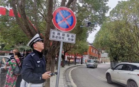 貴陽市警用無人機進行空中巡邏