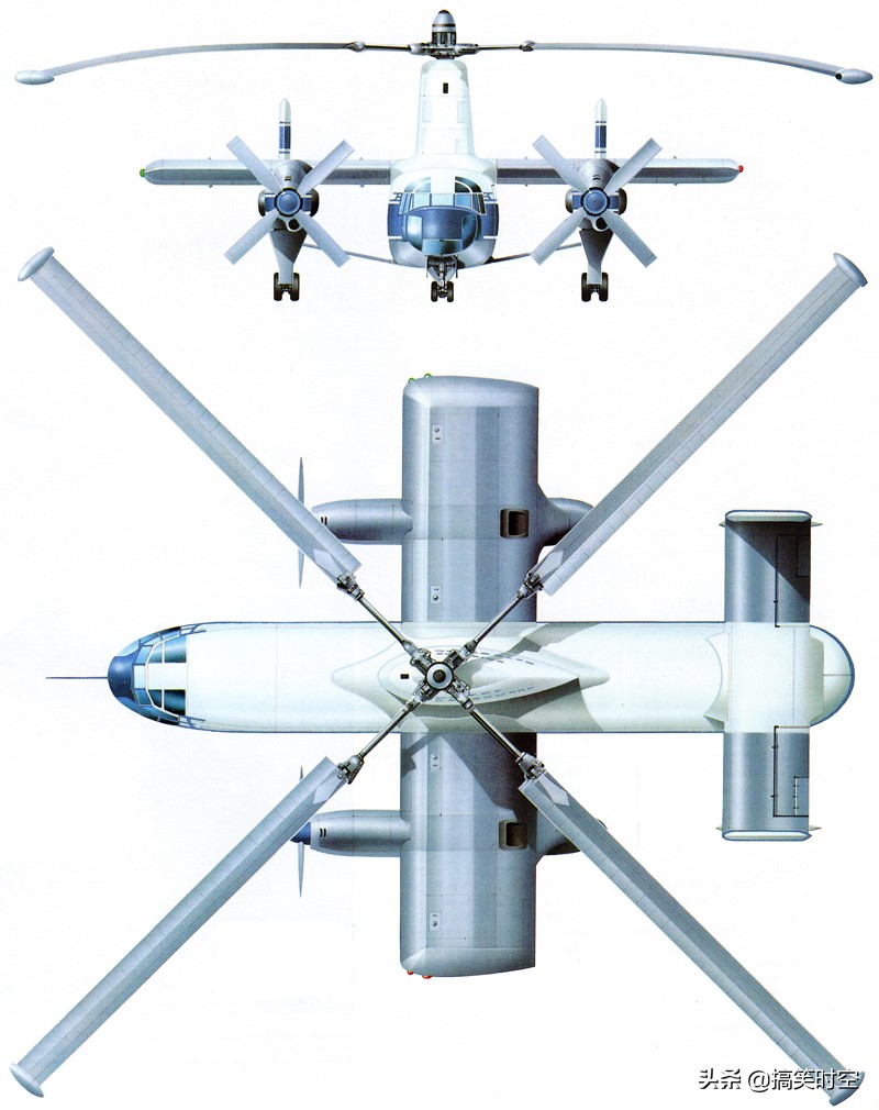 融合了旋翼機(jī)、直升機(jī)和固定翼飛機(jī)的黑科技 Fairey Rotodyne飛機(jī)