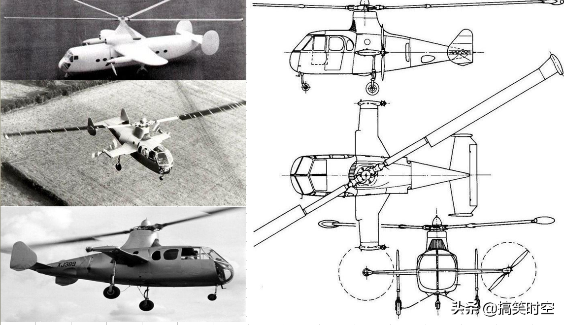 融合了旋翼機(jī)、直升機(jī)和固定翼飛機(jī)的黑科技 Fairey Rotodyne飛機(jī)