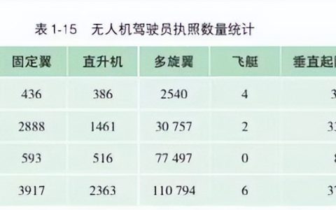 2021年無人機(jī)注冊(cè)數(shù)量（執(zhí)照相比2020年增長(zhǎng)近50%）